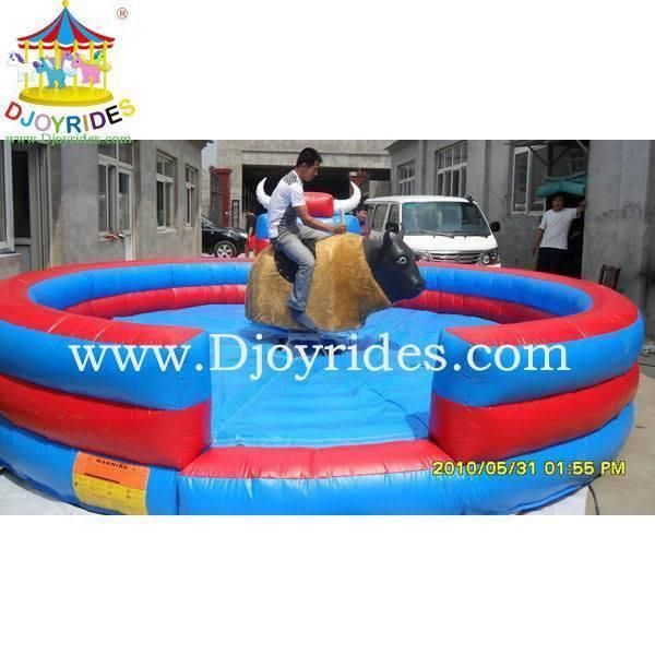 Crazy Rodeo Bull with Inflatable Mattress, Mechanical Bull for Sale