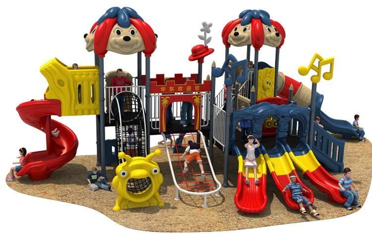 Hot Sell Kids Outdoor Playground Equipment Plastic Slide for School