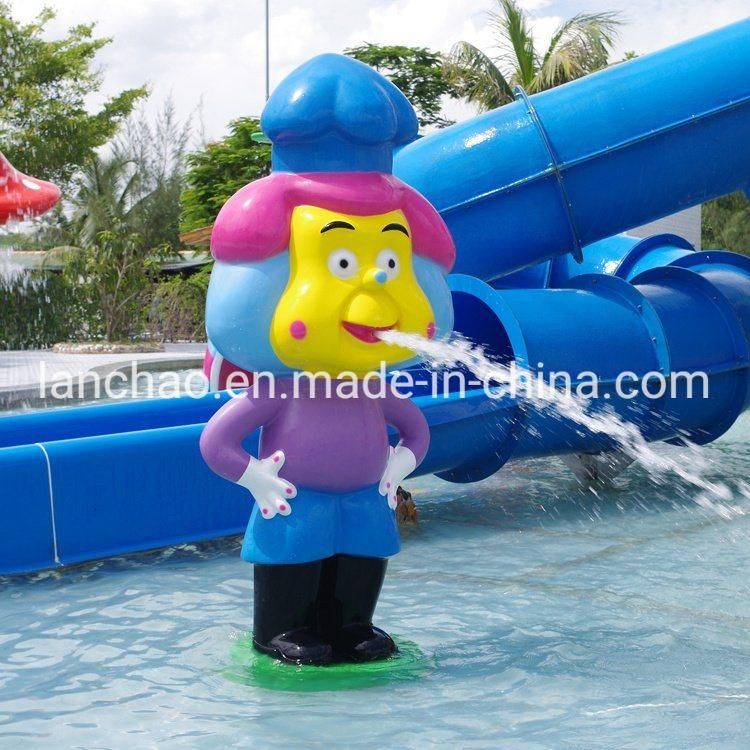 Colorful Water Ring Rainbow Fiberglass Aqua Park Equipment