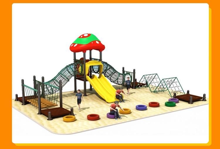 Kids Outdoor Bridge Gym Expand Training Equipment Climbing Wall Rope Tunnel