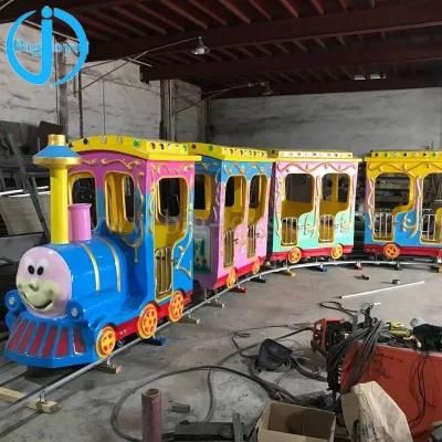 Amusement Park Children Games Antique Tourist Electric Track Train for Sale