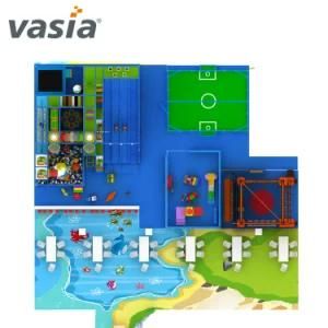 Large Size Park Complex Items Tunnel Kids Plastic Tube Slide Indoor Playground