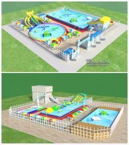 Customized Inflatable Obstacle Course Water Park Combo for Water Sports