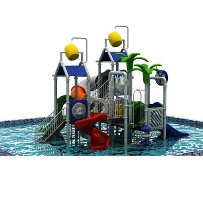 Colorful Amusement Outdoor Water Park Slide, Water House Equipments