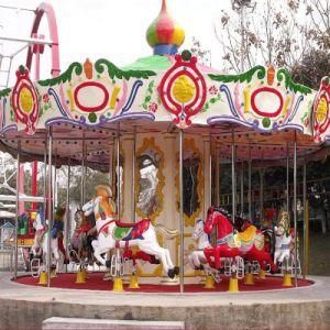 2019 Large Luxury Outdoor Amusement Machine Children Playground 12 Seats Kids Merry Go Round Carousel for Sale