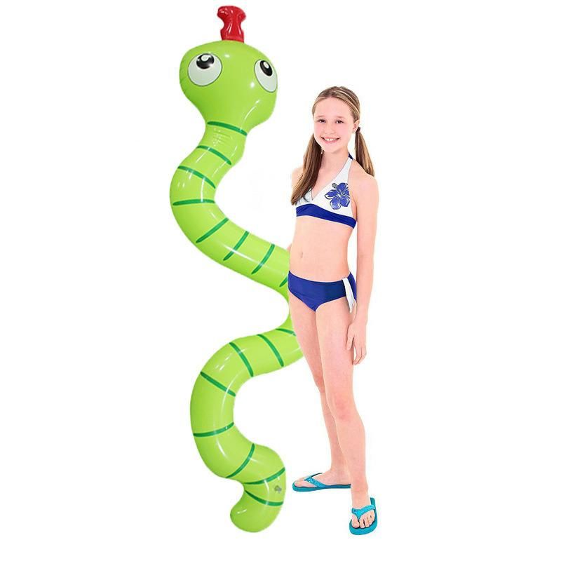 Summer Water Play Toys Inflatable PVC Floating Stick Snake Swimming Stick