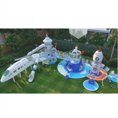 Outdoor Park Kids Playground Equipment Space Series Climbing Slide Yq29