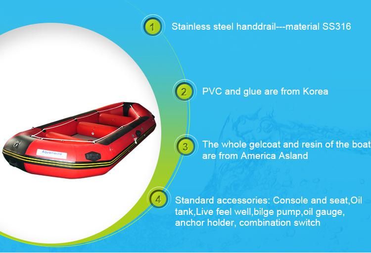 Whitewater Inflatable Rafting Boat White River Rafting Boat with Ce Certifcation