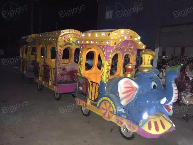 Kids Electric Amusement Train Rides, Luxury Train for Kids/Elephant Electric Track Train for Sale (BJ-ET18)