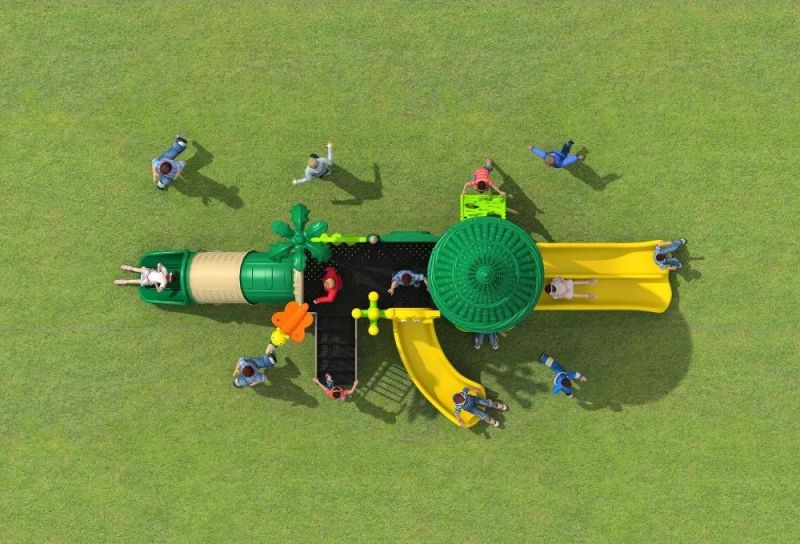 Long Playground Children Slide, Outdoor Playground Equipment