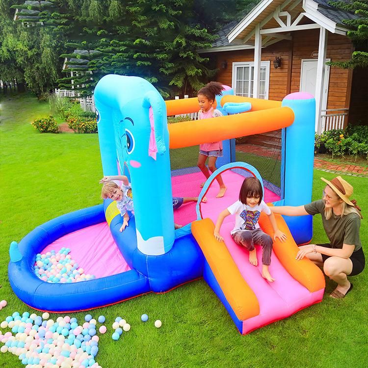 Outdoor Sporting Inflatable Bouncer with Slide and Pool