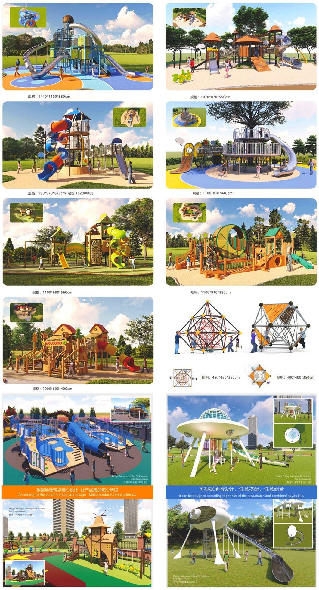 Amusement Park Outdoor Pyramid Climbing Net Children′s Playground Equipment
