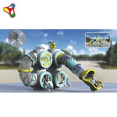 Outdoor Plastic Rock Climbing Kids Climbing Outdoor Playground with Slide