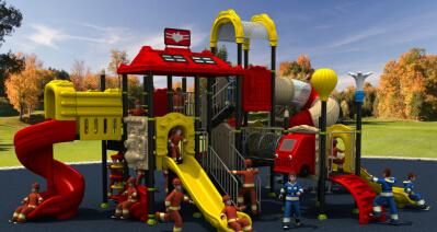 Fire Control Serie Outdoor Playground Children Slide Park Amusement Equipment