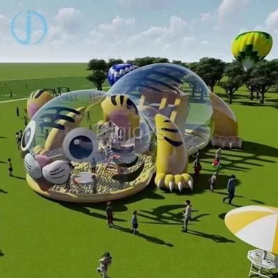 Inflatable Tiger Park with Slide and Ball Pool for Sale (BJ-SP123)