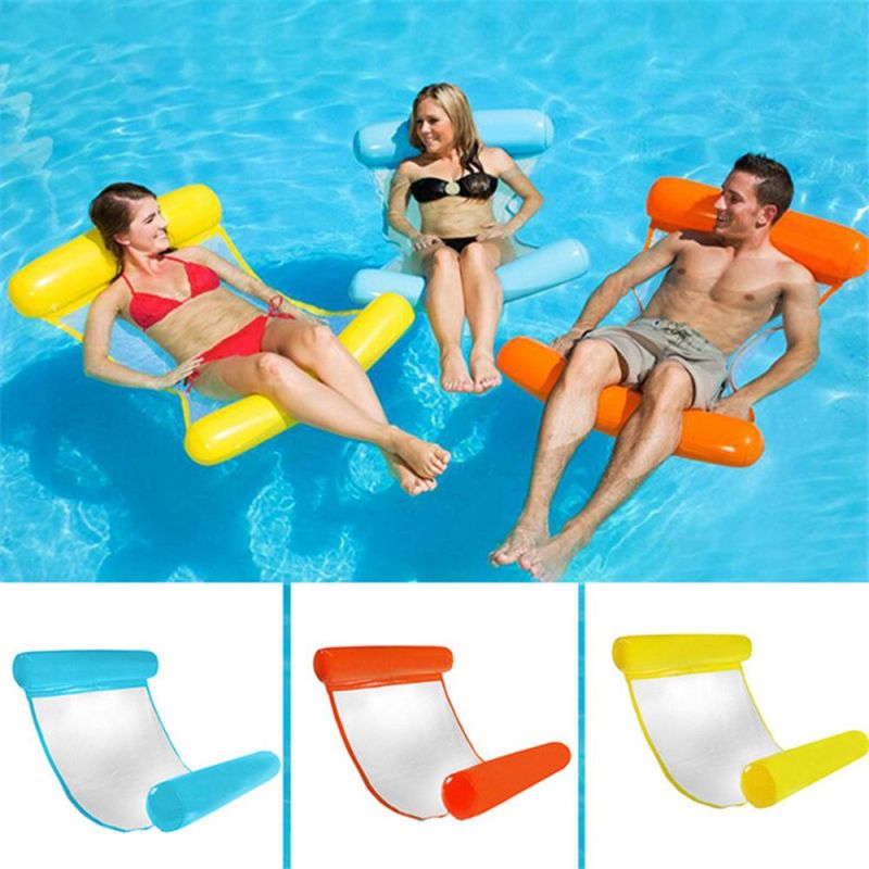 Summer Swimming Pool Inflatable Floating Hammock Lounge Chair Water Play Equipment