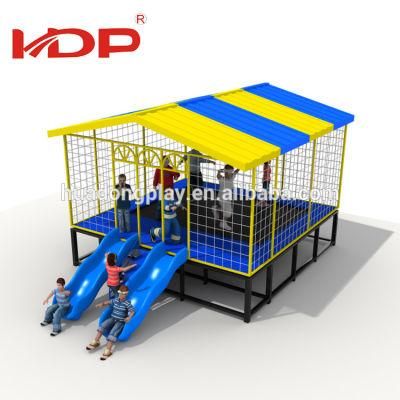Outdoor Square Trampoline Tent and Slide for Sale