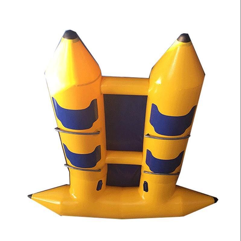Inflatable Banana Boat Water Rod for Helmet Flies Towable Motorcycle Tube Reel Battery Flying Fish