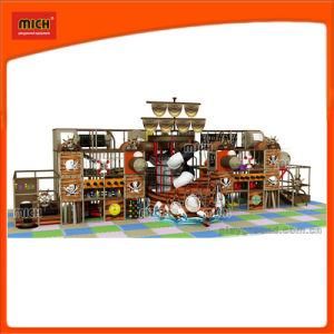 Kid&prime;s Outdoor Wooden Pirate Ship Playground, Rope Climbing Adventure