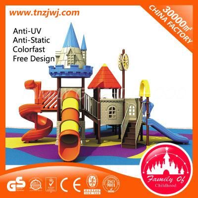 Eco-Friendly Kids Park Playground Equipment with Plastic Slides
