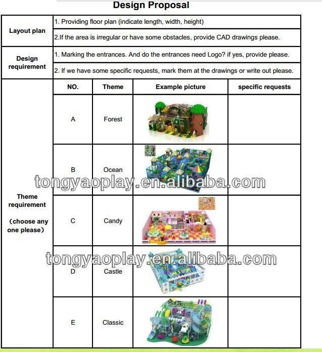 LLDPE+Galvanized Steel Durable Indoor Playground (TY-1020E)