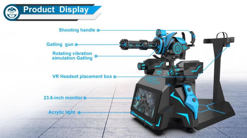 9d Vr 360 Cinema Simulator Shooting Game Gatling Vr