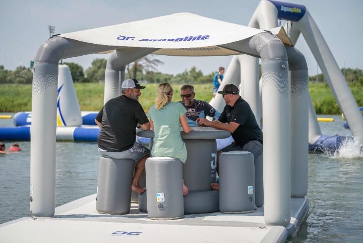 Dwf Summer Water Inflatable Floating Island Dock Og Lounge