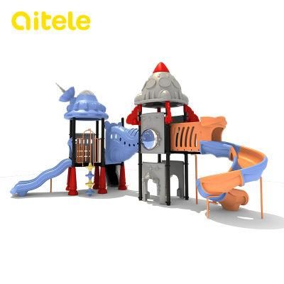 Large Plastic Interstellar Craft Child Amusement Park Playground Equipment