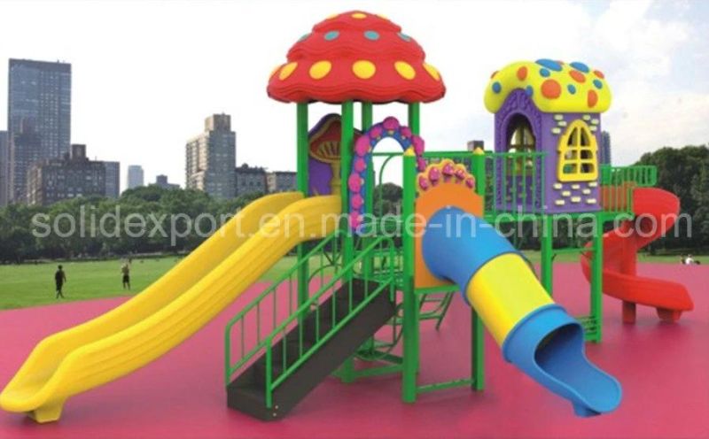 En1176 Certificated Environmental Material Community Kids Outdoor Plastic Playground Slide