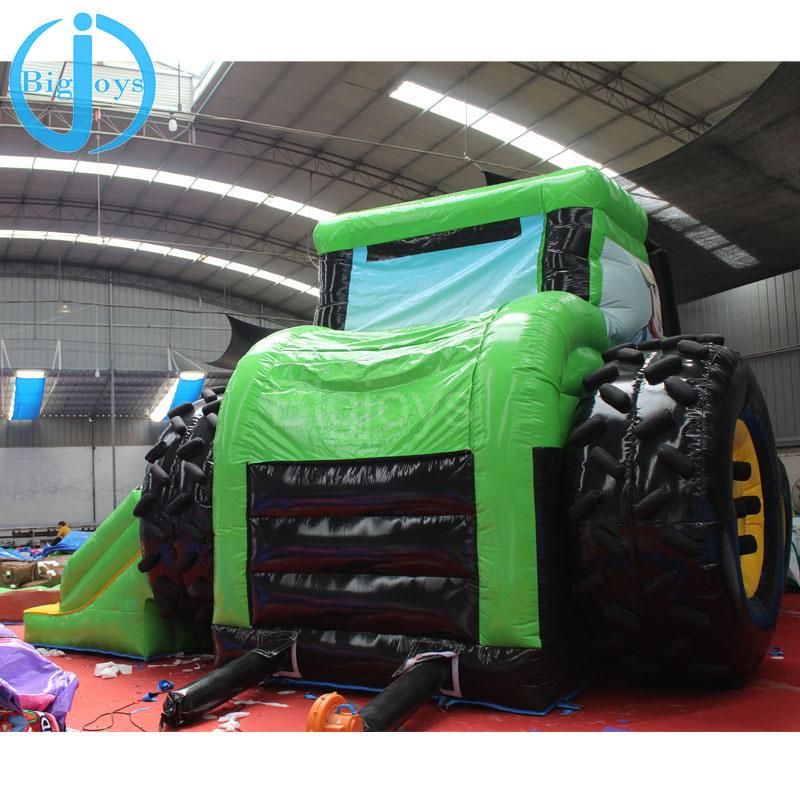 Inflatable Tractor Games, Children Jumping Bouncer Castle