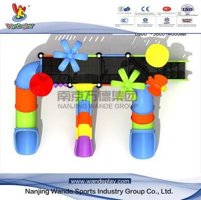 TUV Plastic Toy Kids Slide Games Amusement Park Children Outdoor Playground Equipment with Wd-1702D066c