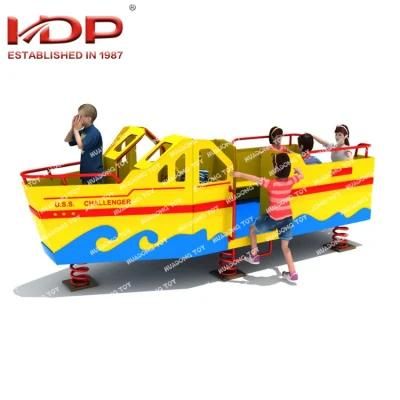 2018 New Design Ship Type Children Outdoor Playground Equipment PE Board