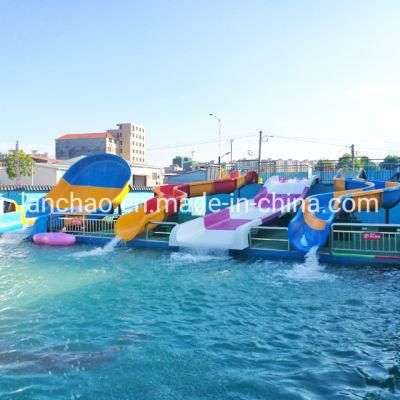 Family Fiberglass (FRP) Water Slide for Children Park Playground