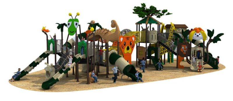 Animal World Series Amusement Equipment Outdoor Playground Slide