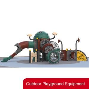 Amusement Park Small Commercial Children Outdoor Playground Equipment with Plastic Slides