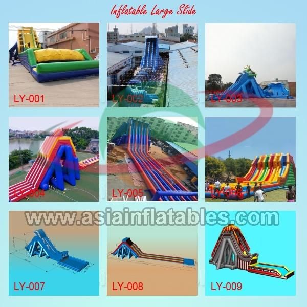 Wholesale OEM on Land Mobile Inflatable Water Playground Aqua Amusement Slides Park