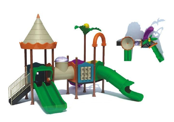 Plastic Backyard Playground Equipment Outdoor Kids Slide and Swing