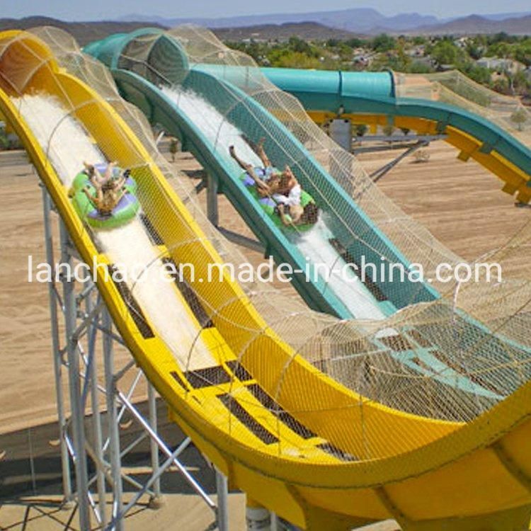 Large Outdoor Fiberglass Water Park Tube Slides