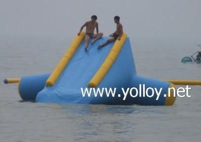 Inflatable Water Whoosh Slide Water Floating Slide with Climbing