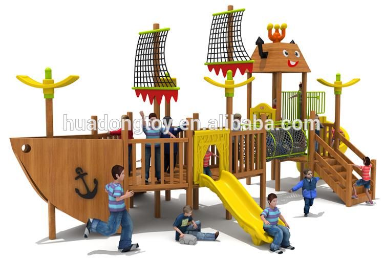 wooden outdoor playground