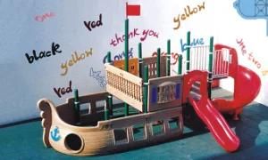 Outdoor Playground Pirate Ship Slide (HAP-7401)