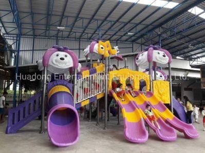 High Quality Kids Space Outdoor Playground with Big Slides for Sale Animal Style Multi-Function Games CCC/Ce/TUV/En1176 Certificate