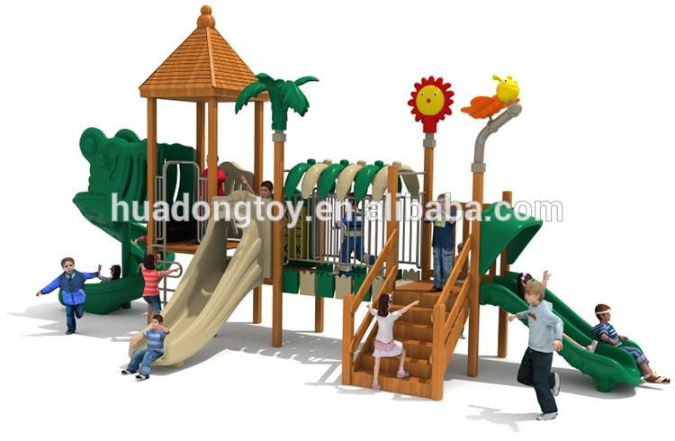 kids wooden outdoor playground 