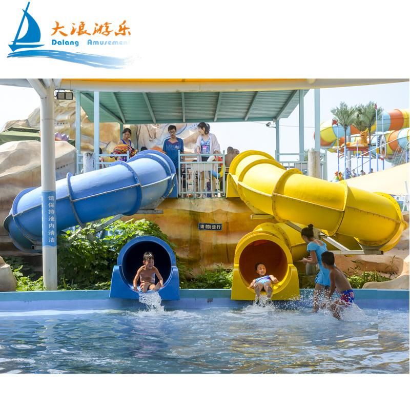 Outdoor Small Aqua House for Children Water Park Slide