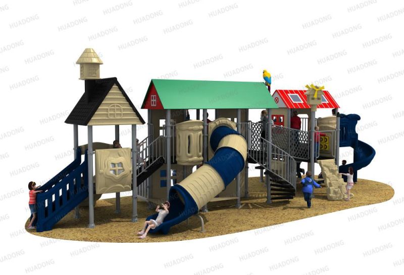 Villa Series Big Playground Outdoor Playhouse Children Slide