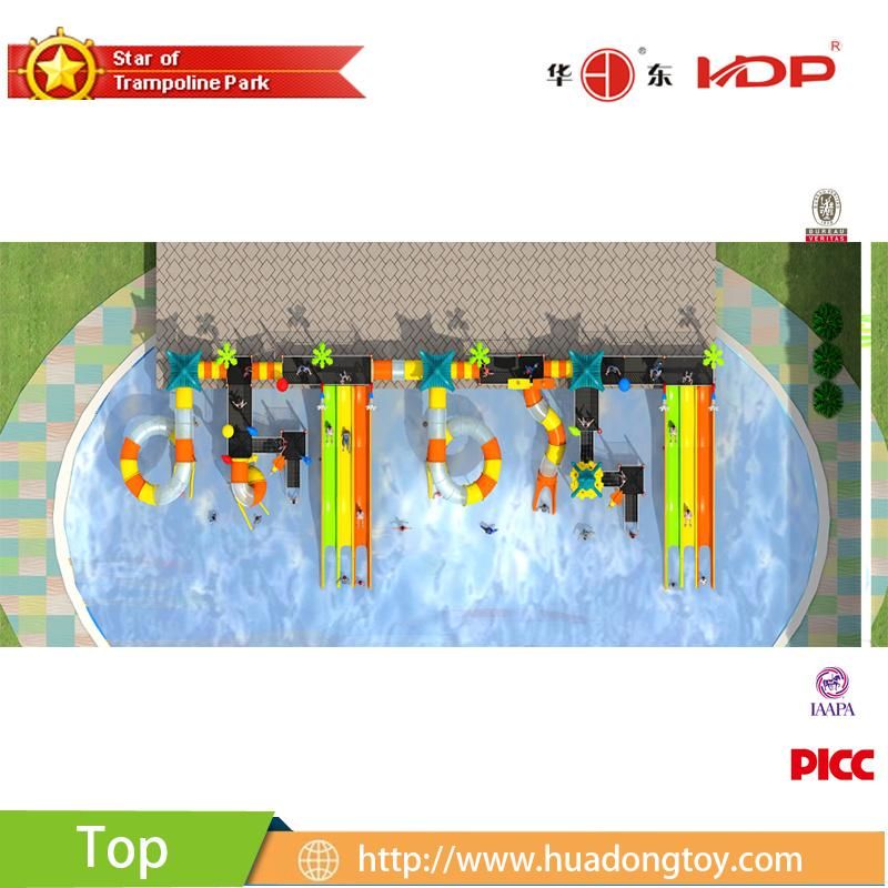 Hot New Products Amusement Park Plastic Water Slide