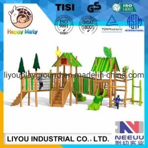 Wooden Series Outdoor Playground Kids Slide Equipment Children Kids Outdoor Playhouse