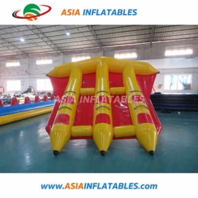 6 Person Inflatable Fly Fish, Inflatable Water Game Towable for Adult Flying Fish Ride