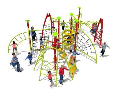 Fantastic Children Outdoor Climbing Nets Playground with Rope Structure