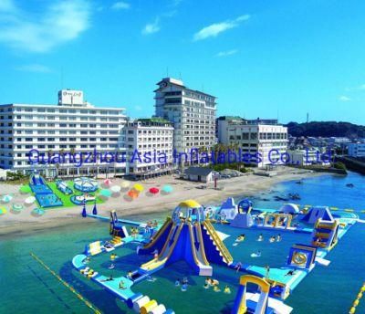 Blue Inflatable Aqua Sports Equipment Lake Cheap Water Park for Adult and Kids
